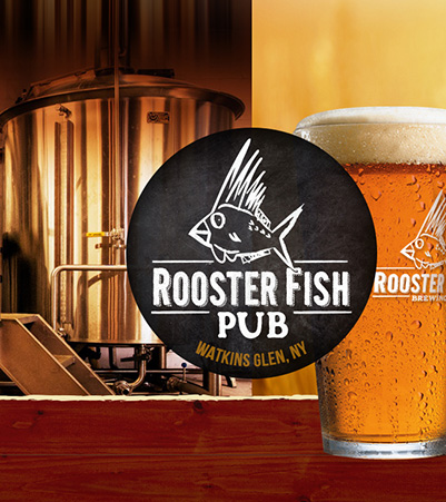 Rooster Fish Brewing Pub Scale House Brewery Thai Elephants Falling Waters Boat Tours | Watkins Glen, NY